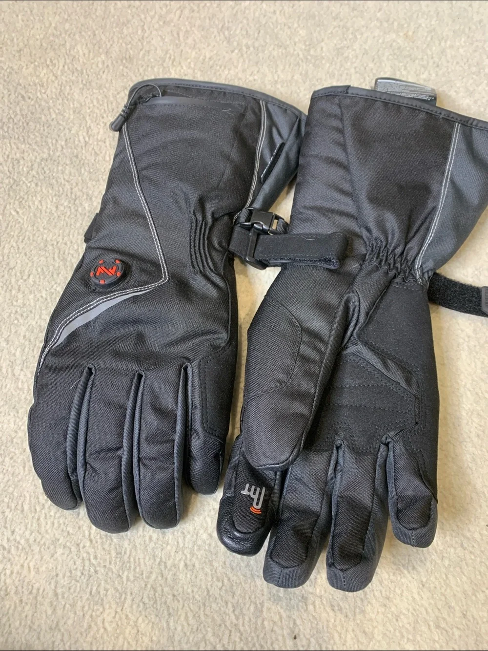 Rechargeable Heated Winter Gloves - Black